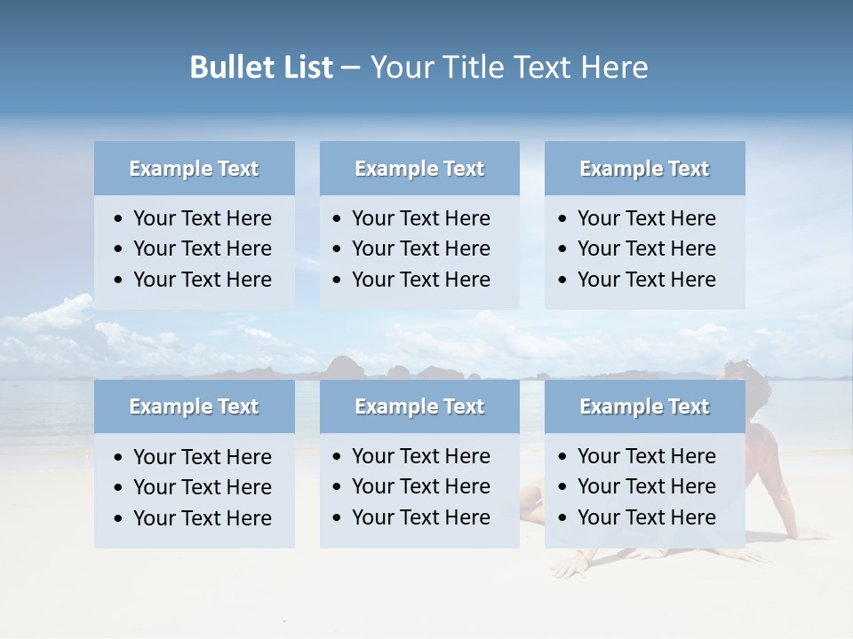 Sunlight Happiness Beach PowerPoint Template