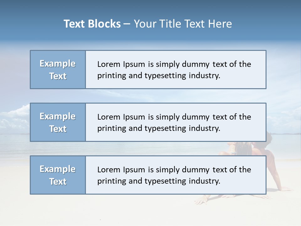Sunlight Happiness Beach PowerPoint Template