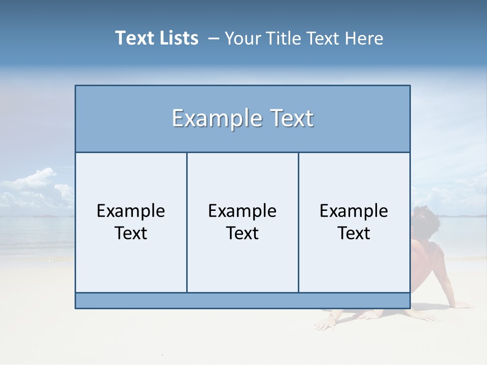 Sunlight Happiness Beach PowerPoint Template