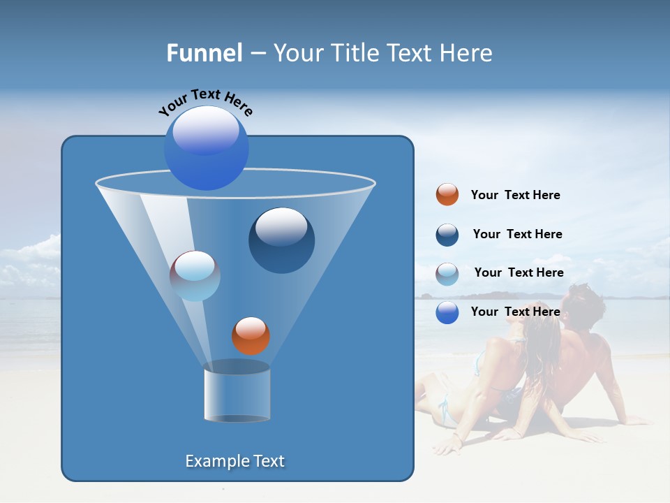 Sunlight Happiness Beach PowerPoint Template