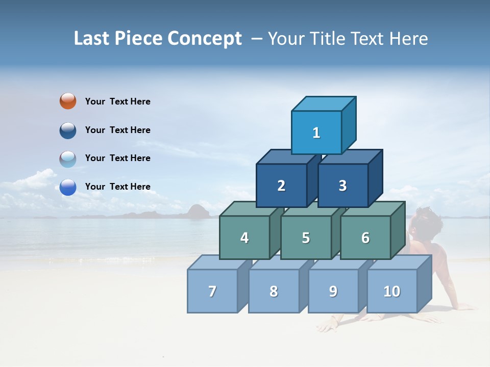 Sunlight Happiness Beach PowerPoint Template