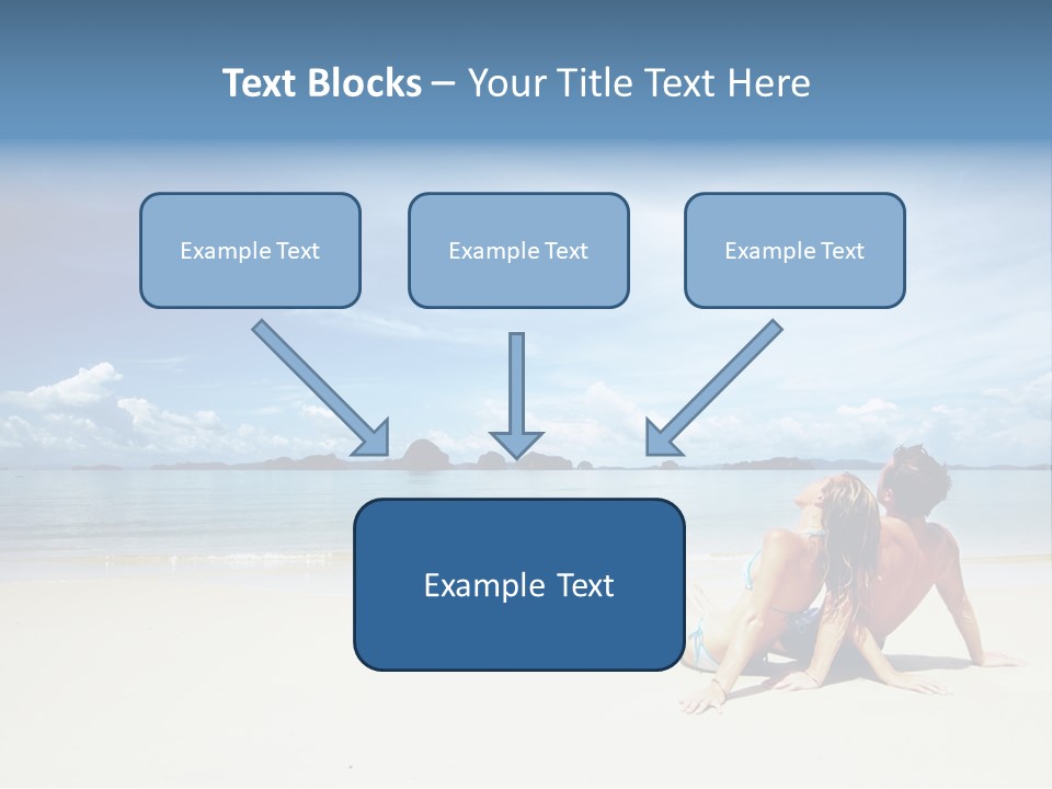 Sunlight Happiness Beach PowerPoint Template