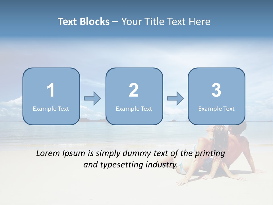 Sunlight Happiness Beach PowerPoint Template