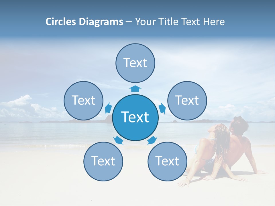 Sunlight Happiness Beach PowerPoint Template