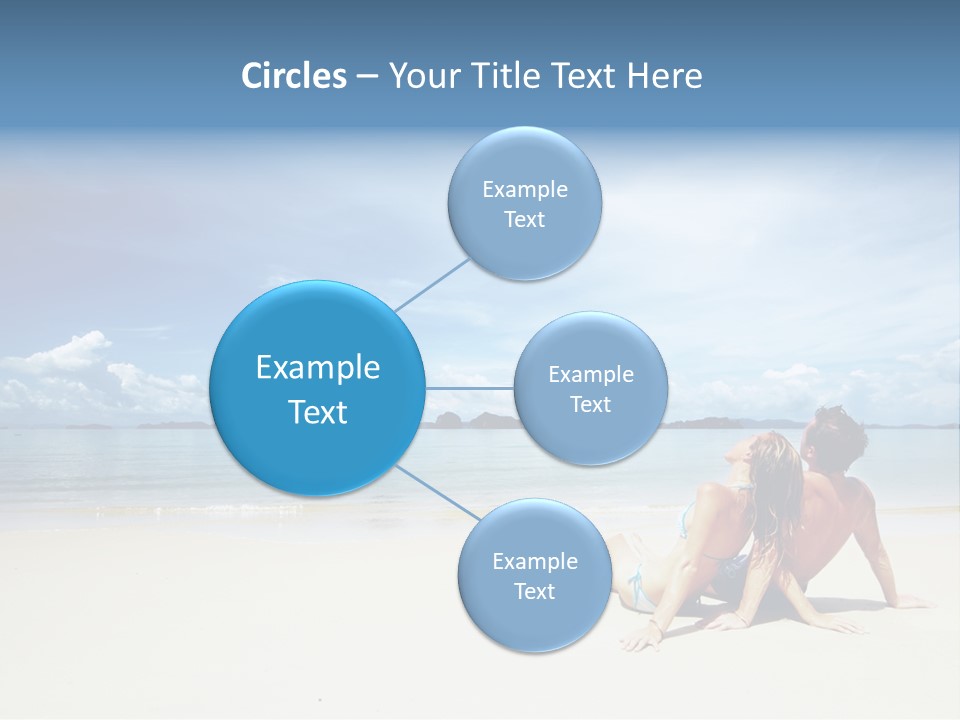 Sunlight Happiness Beach PowerPoint Template