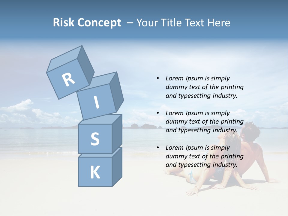 Sunlight Happiness Beach PowerPoint Template