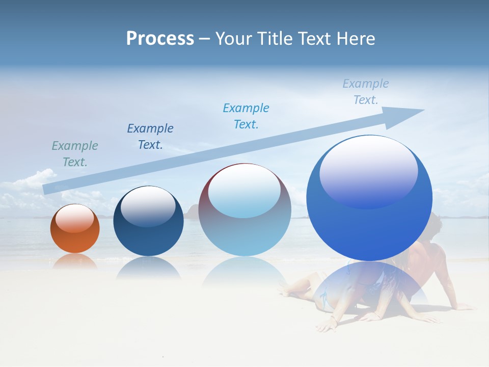 Sunlight Happiness Beach PowerPoint Template