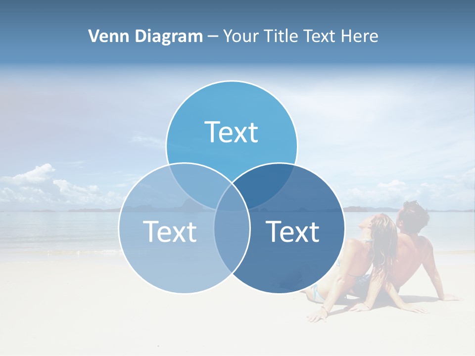 Sunlight Happiness Beach PowerPoint Template