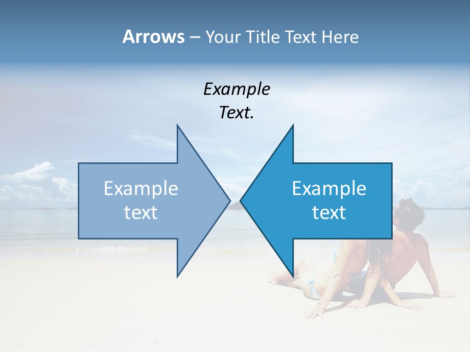 Sunlight Happiness Beach PowerPoint Template