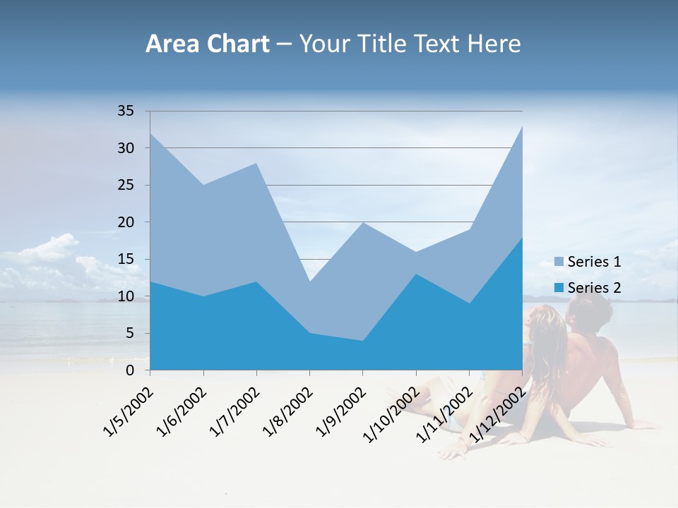 Sunlight Happiness Beach PowerPoint Template