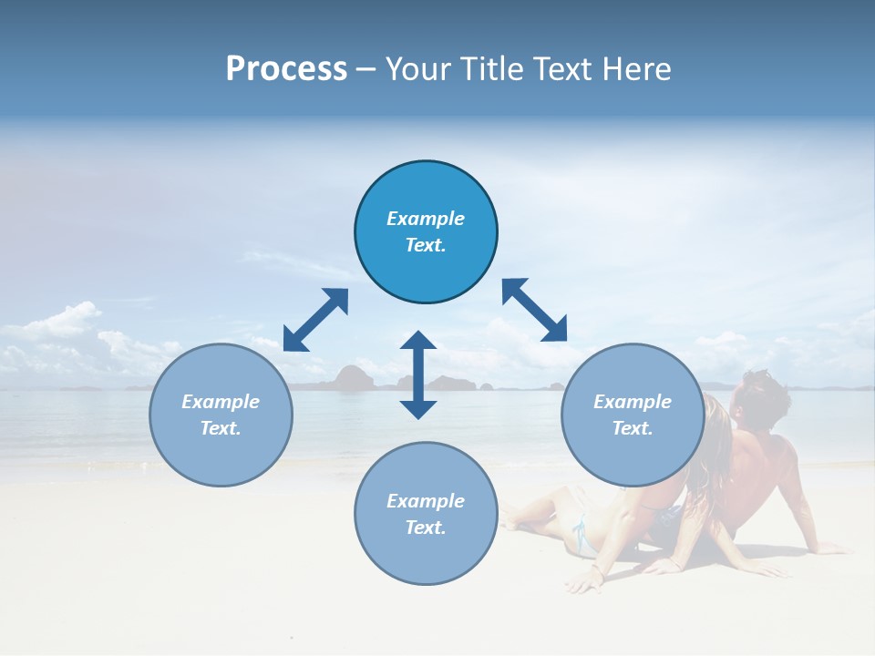 Sunlight Happiness Beach PowerPoint Template