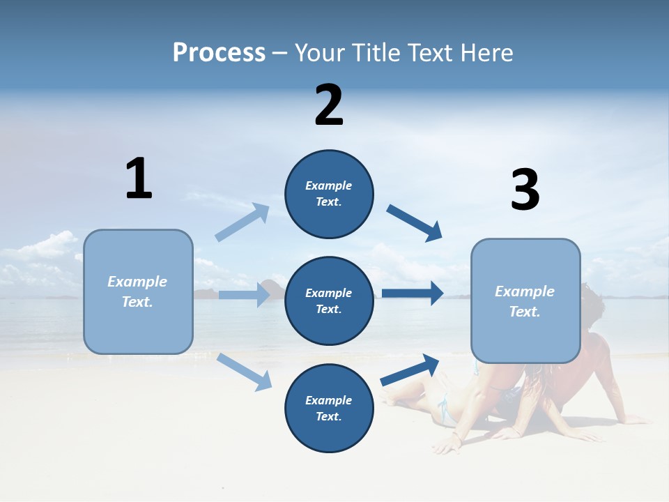 Sunlight Happiness Beach PowerPoint Template