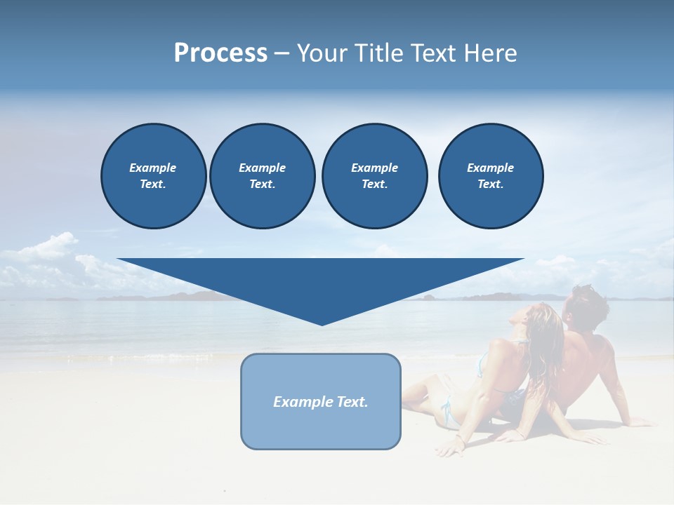 Sunlight Happiness Beach PowerPoint Template