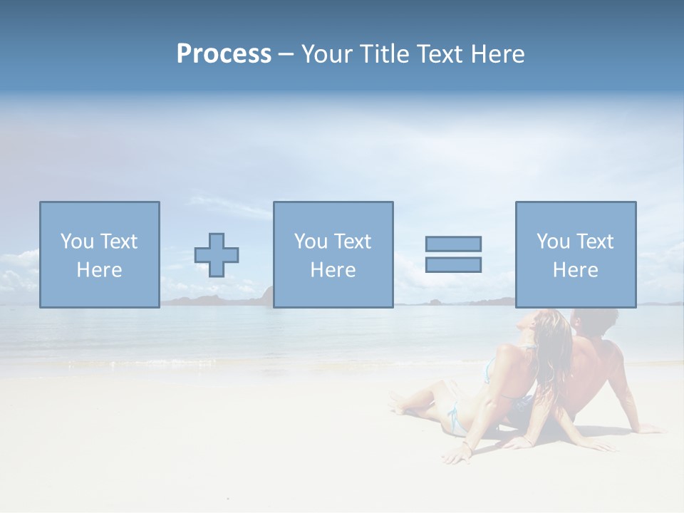 Sunlight Happiness Beach PowerPoint Template