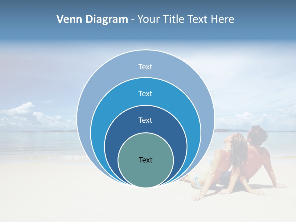 Sunlight Happiness Beach PowerPoint Template