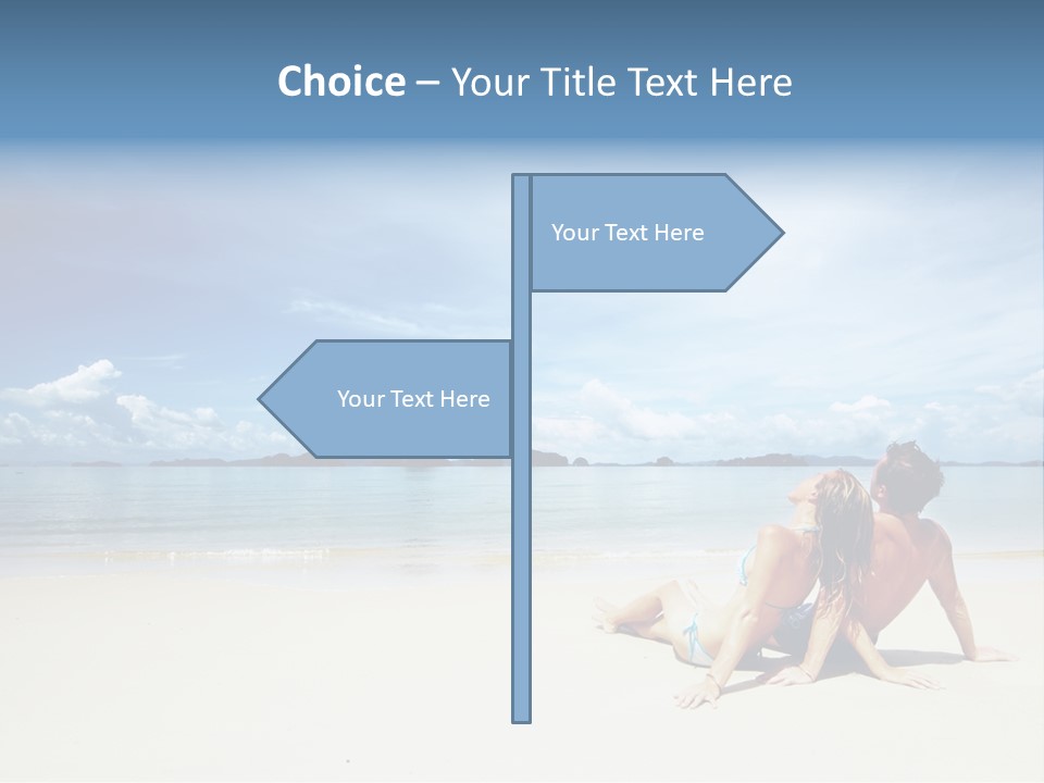 Sunlight Happiness Beach PowerPoint Template