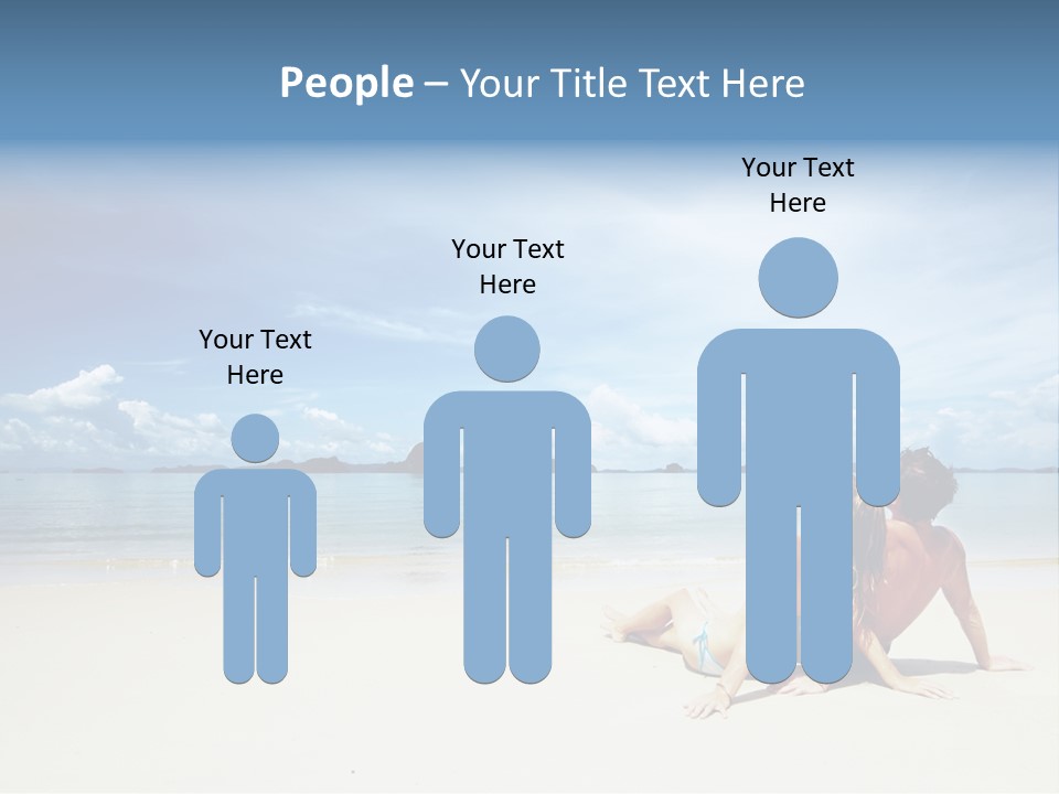 Sunlight Happiness Beach PowerPoint Template