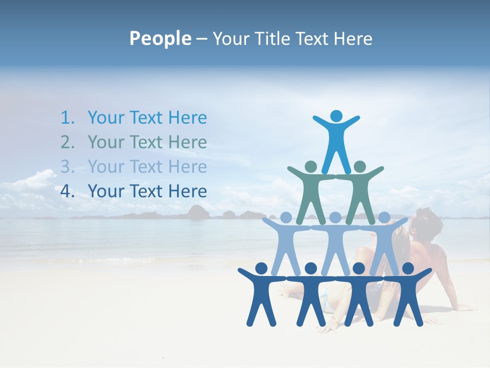 Sunlight Happiness Beach PowerPoint Template