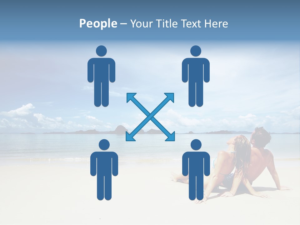 Sunlight Happiness Beach PowerPoint Template