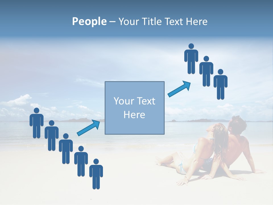 Sunlight Happiness Beach PowerPoint Template