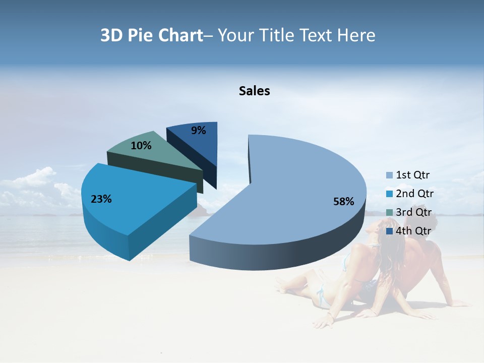 Sunlight Happiness Beach PowerPoint Template