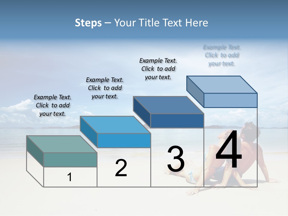Sunlight Happiness Beach PowerPoint Template