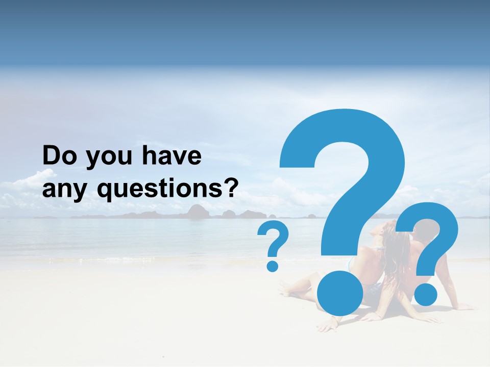 Sunlight Happiness Beach PowerPoint Template