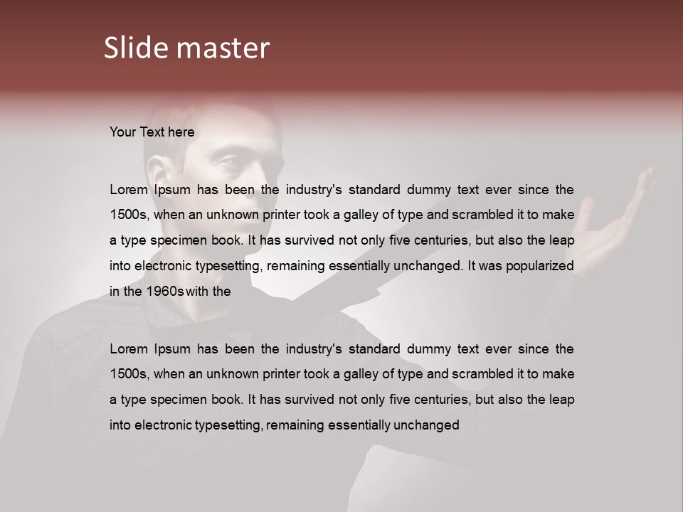 Macho Fashion Young PowerPoint Template