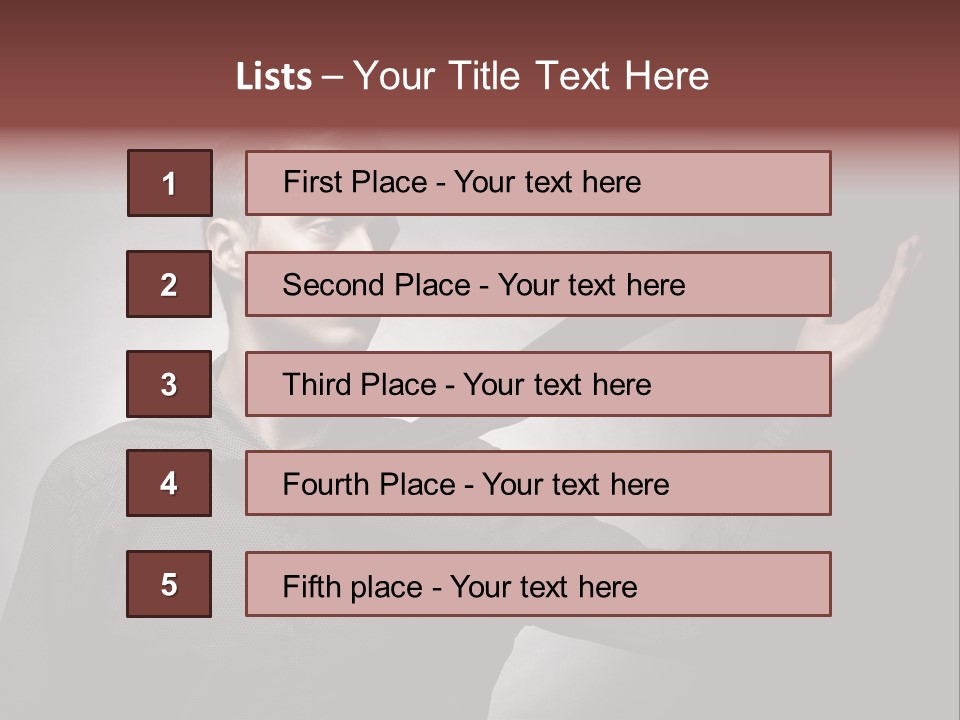 Macho Fashion Young PowerPoint Template