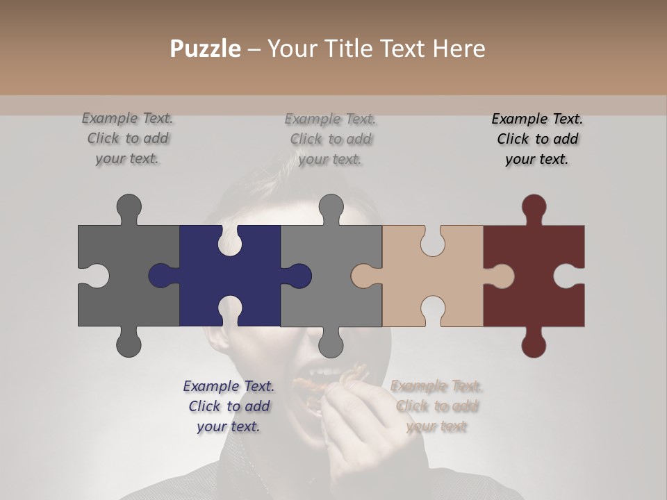 Gluttony Greed Holding PowerPoint Template