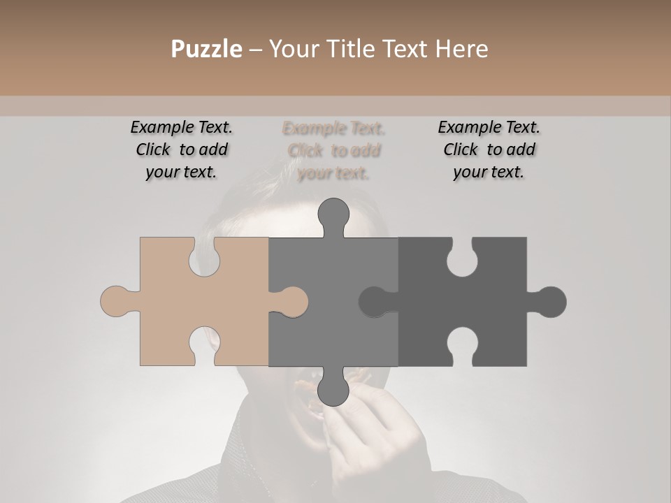 Gluttony Greed Holding PowerPoint Template