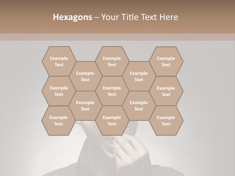 Gluttony Greed Holding PowerPoint Template