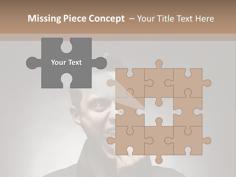 Gluttony Greed Holding PowerPoint Template