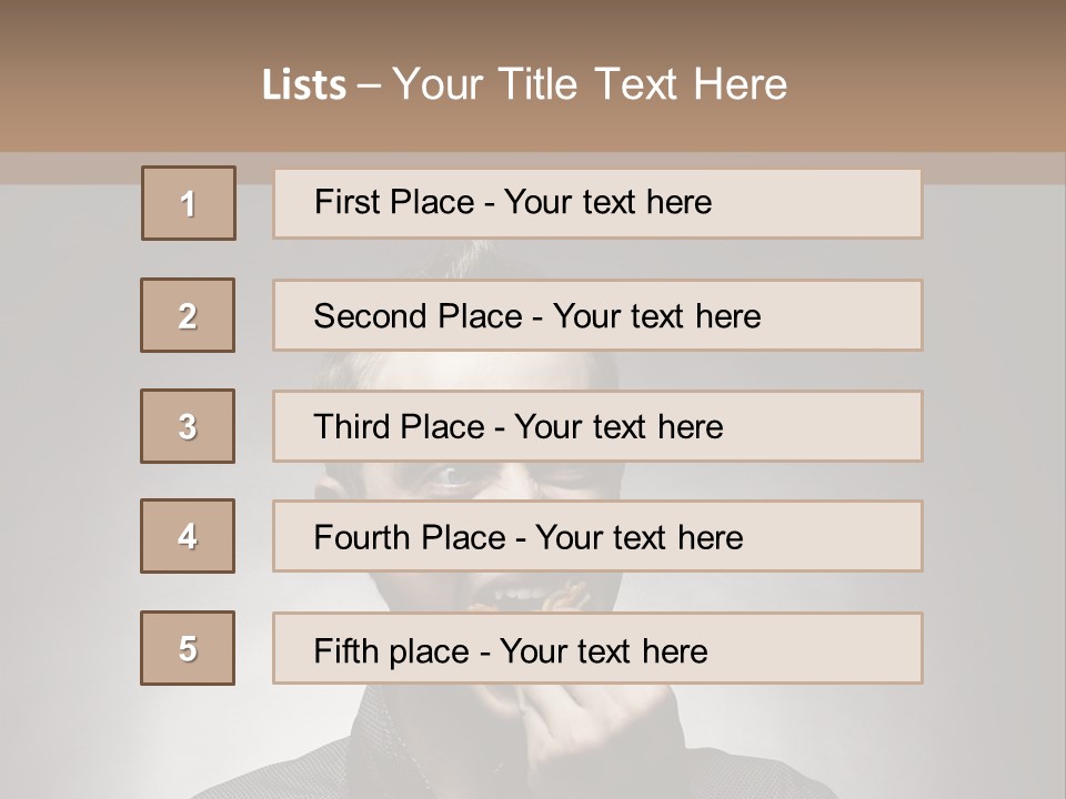 Gluttony Greed Holding PowerPoint Template