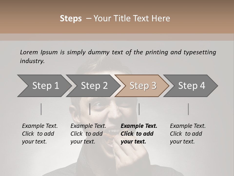 Gluttony Greed Holding PowerPoint Template