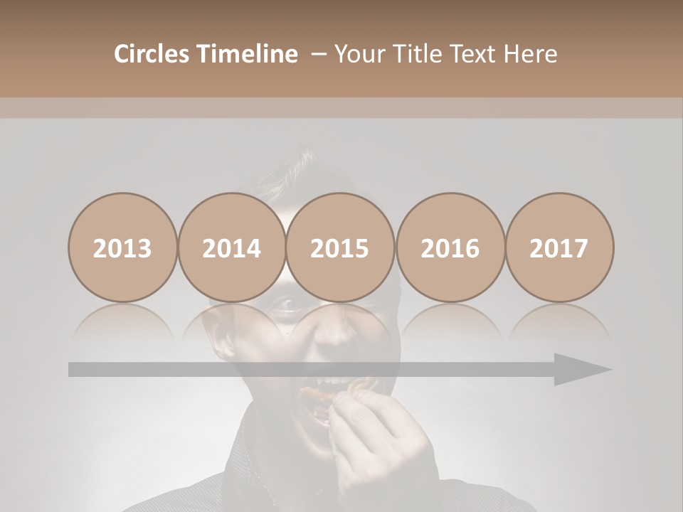 Gluttony Greed Holding PowerPoint Template