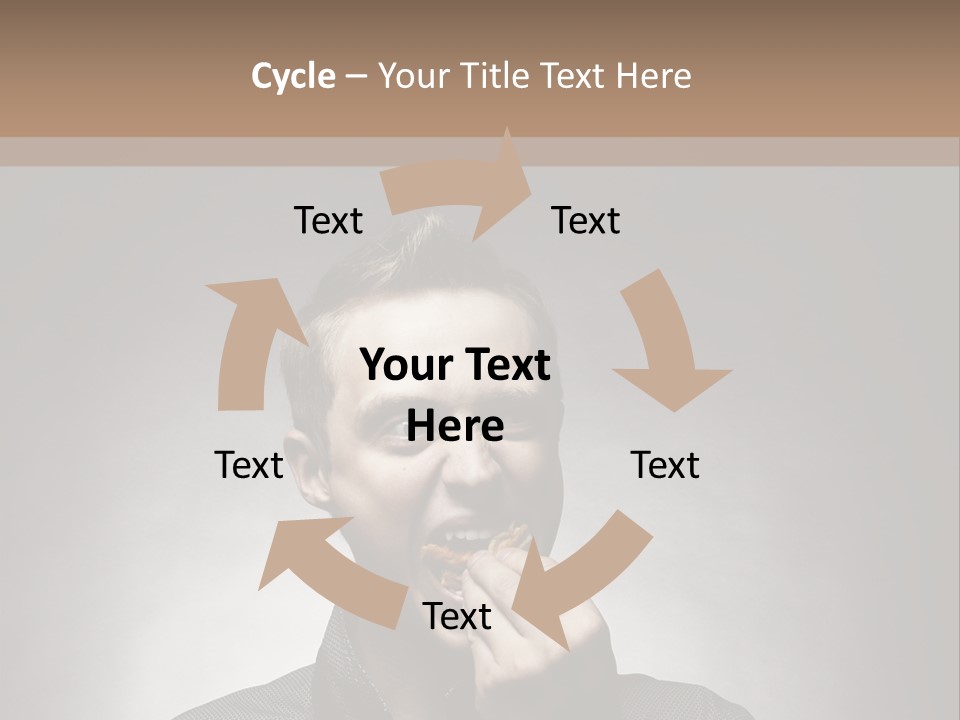 Gluttony Greed Holding PowerPoint Template