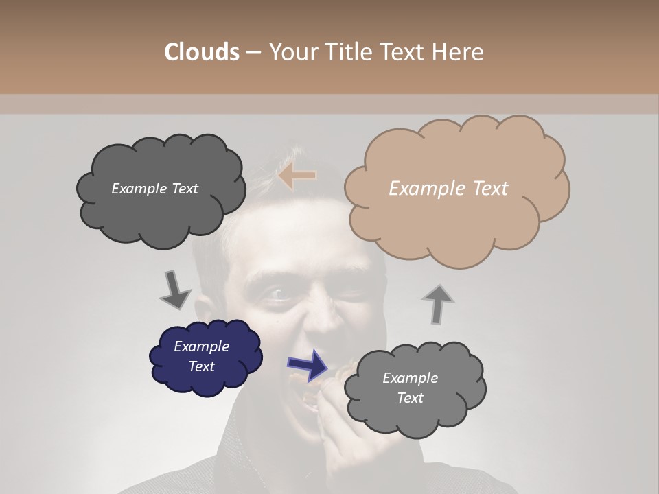 Gluttony Greed Holding PowerPoint Template