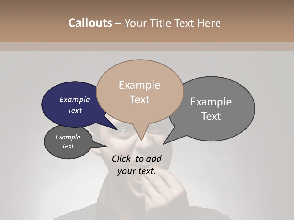 Gluttony Greed Holding PowerPoint Template