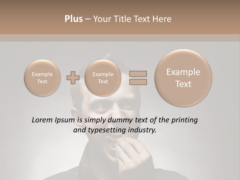 Gluttony Greed Holding PowerPoint Template
