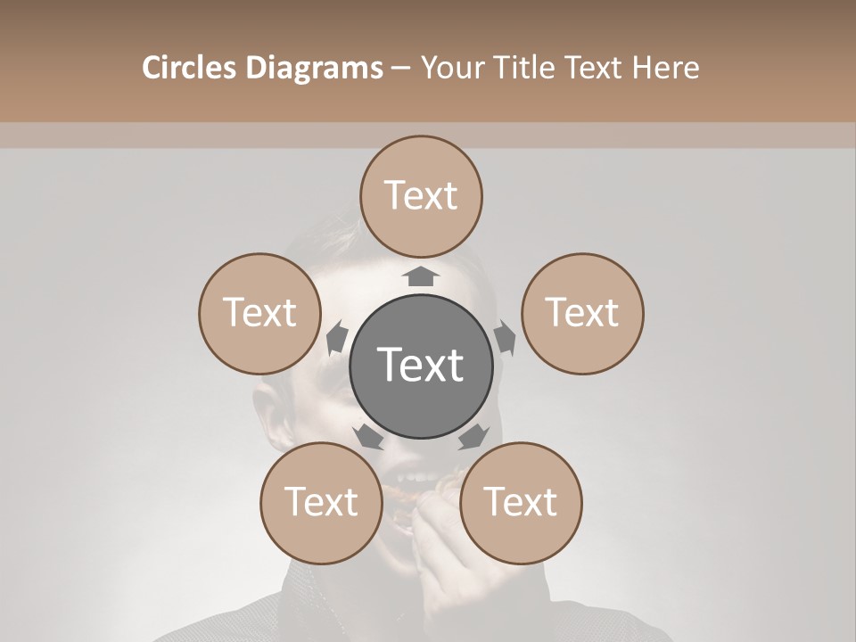 Gluttony Greed Holding PowerPoint Template