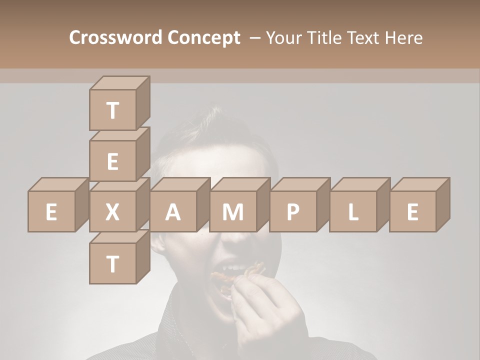 Gluttony Greed Holding PowerPoint Template