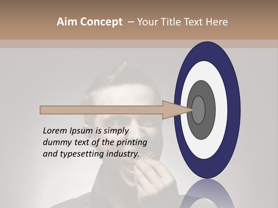 Gluttony Greed Holding PowerPoint Template