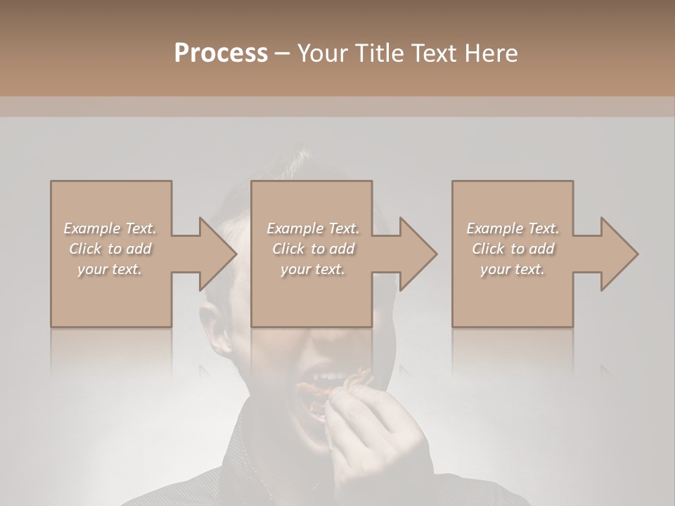 Gluttony Greed Holding PowerPoint Template