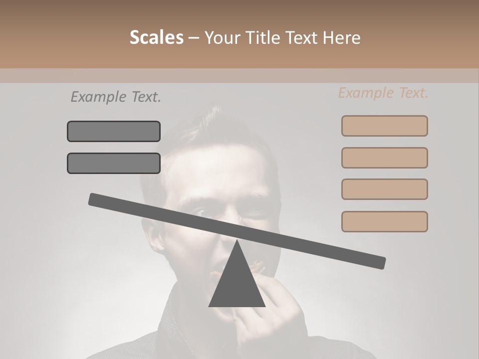 Gluttony Greed Holding PowerPoint Template