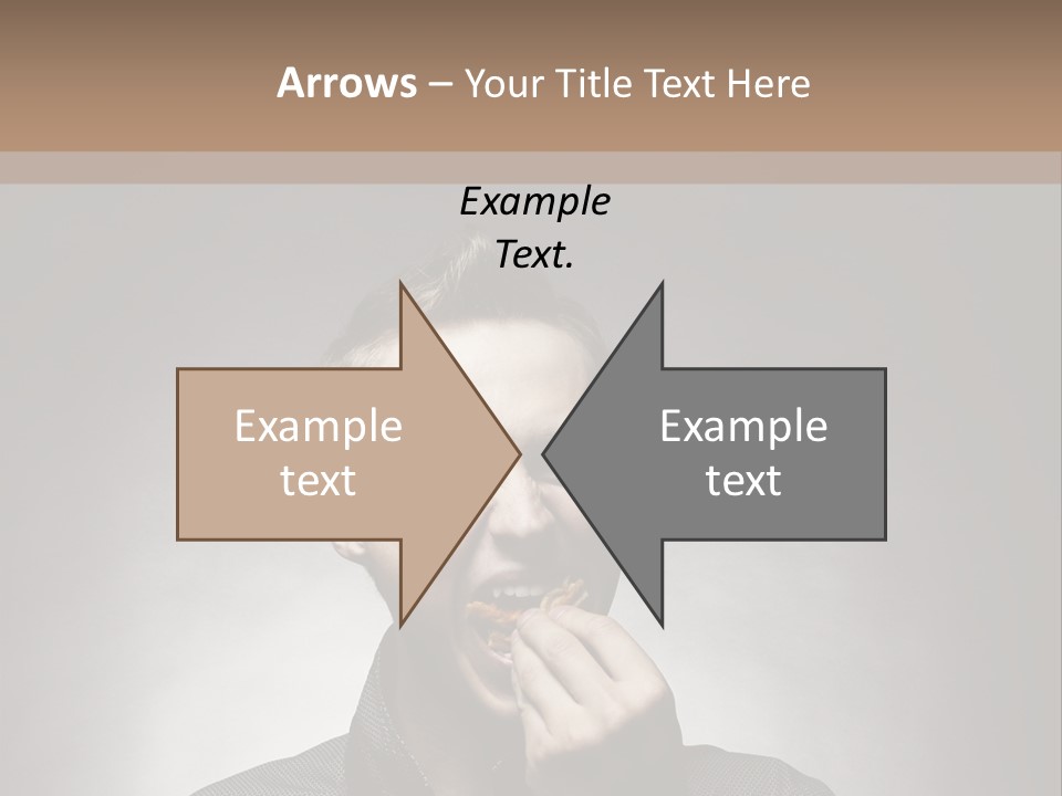 Gluttony Greed Holding PowerPoint Template
