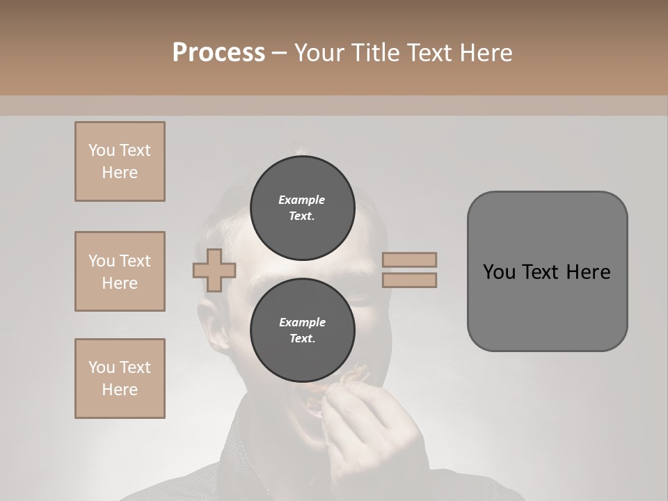 Gluttony Greed Holding PowerPoint Template
