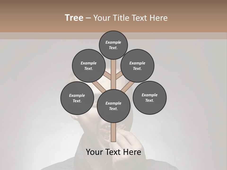 Gluttony Greed Holding PowerPoint Template