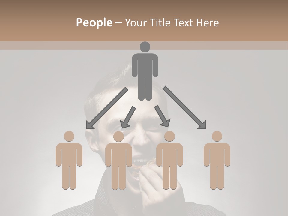 Gluttony Greed Holding PowerPoint Template