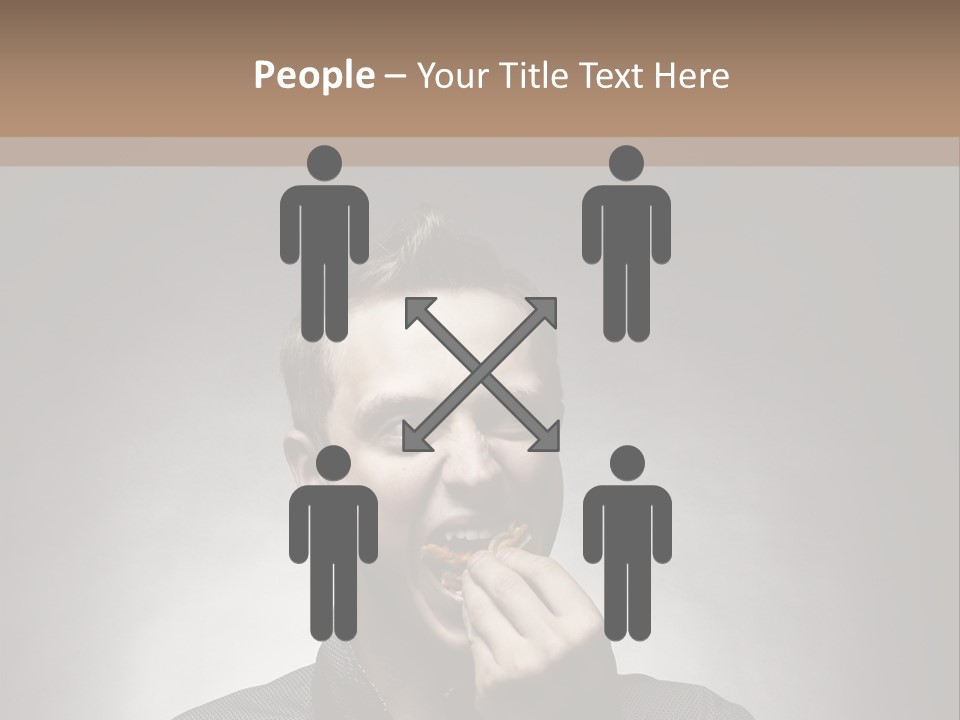 Gluttony Greed Holding PowerPoint Template